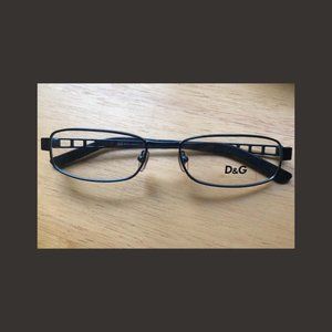 Dolce & Gabbana D&G New Authentic Women Eyeglasses Blue 52 17 135 Case Cloth COA